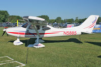 N5885 @ OSH - Tl Ultralight Sro TL-3000 SIRIUS, c/n: 10 SI 22 on static display at 2011 Oshkosh