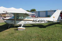 N549PU @ OSH - 1976 Cessna 150M, c/n: 15078918 on display at 2011 Oshkosh - by Terry Fletcher