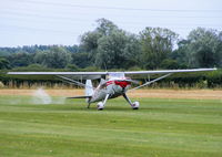 G-AFZN @ EGTW - at the Luscombe fly-in at Oaksey Park - by Chris Hall