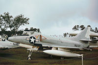 147788 @ NPA - A-4C Skyhawk on display at the Pensacola Naval Air Museum in November 1979. - by Peter Nicholson