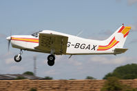 G-BGAX @ EGBR - Piper PA-28-140 Cherokee at Breighton Airfield's Wings & Wheels Weekend, July 2011. - by Malcolm Clarke