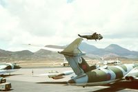 XL192 @ FHAW - HP.80 Victor K.2 XL192 of 57 Sqn RAF seen pictured with others from its Sqn at Wideawake airfield, Ascension Island, April 1982 during the Falklands War. - by Clive Pattle