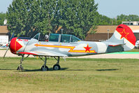 N352SH @ OSH - 1985 Aerostar S A YAK-52, c/n: 855704 at 2011 Oshkosh - by Terry Fletcher