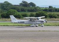 G-ENNK @ EGFH - Visiting Cessna Skyhawk SP. - by Roger Winser
