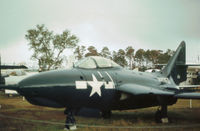 131230 @ NPA - F-9J Cougar as displayed at Pensacola Naval Museum in November 1979. - by Peter Nicholson
