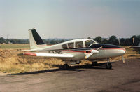 G-AZYG @ EGTR - PA-E23 Aztec 250 as seen at Elstree in the Summer of 1975. - by Peter Nicholson