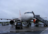 G-EZBT @ EGAA - disembarking from EZBT after our flight from Liverpool - by Chris Hall