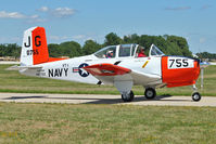 N31368 @ OSH - 1955 Beech T-34B, ex Bu140755
at 2011 Oshkosh - by Terry Fletcher