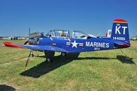 N245Z @ OSH - 1957 Beech T-34B, ex Bu144095
at 2011 Oshkosh - by Terry Fletcher