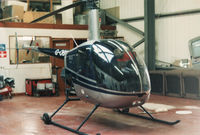 G-OBIL @ EGEG - in the hanger of Clyde Helicopters, Glasgow City Heliport - by wigan airways