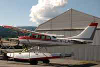 LN-LMQ @ ENNO - Cessna U206E floatplane parked at Notodden airfield, Norway. - by Henk van Capelle