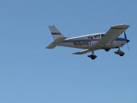 N16497 @ SZP - 1973 Piper PA-28-235 CHEROKEE CHARGER, Lycoming O-540-D4B5 235 Hp, takeoff climb Rwy 22 - by Doug Robertson