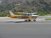 N5599R @ SZP - 1965 Cessna 172F SKYHAWK, Continental O-300 145 Hp 6 cylinder, landing roll Rwy 22 - by Doug Robertson