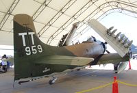 N959AD @ KNJK - Douglas AD-4NA (A-1D) Skyraider at the 2011 airshow at El Centro NAS, CA - by Ingo Warnecke