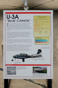 58-2126 @ DOV - Information Plaque for the 1958 Cessna U-3A Blue Canoe at the Air Mobility Command Museum, Dover AFB, DE - by scotch-canadian