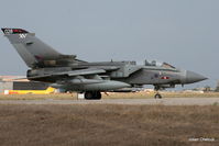 ZA463 @ LMML - A RAF Tornado diverted to MLT due to a generator failure.
