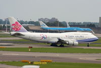 B-18208 @ EHAM - China Airlines with 50th Anniversary logo - by Chris Hall