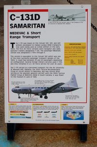 55-0295 @ DOV - Information Plaque for the 1955 Convair C-131D Samaritan at the Air Mobility Command Museum, Dover AFB, DE - by scotch-canadian