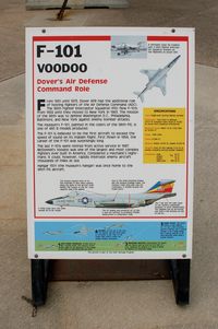 59-0428 @ DOV - Information Plaque for the McDonnell F-101B Voodoo at the Air Mobility Command Museum, Dover AFB, DE - by scotch-canadian
