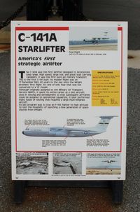 61-2775 @ DOV - Information Plaque for the 1961 Lockheed C-141A Starlifter at the Air Mobility Command Museum, Dover AFB, DE - by scotch-canadian