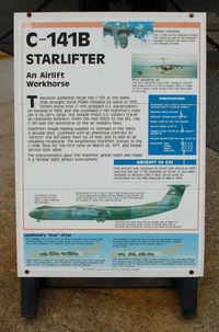 64-0626 @ DOV - Information Plaque for the 1964 Lockheed C-141B Starlifter at the Air Mobility Command Museum, Dover AFB, DE - by scotch-canadian