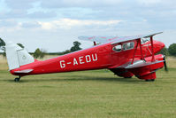 G-AEDU - Participant at the 80th Anniversary De Havilland Moth Club International Rally at Belvoir Castle , United Kingdom
