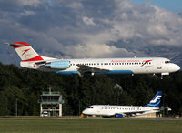 OE-LVH @ LSGG - Landing rwy 23 - by Shunn311