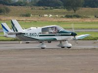 G-BKDJ @ EGFH - Visiting Robin Petit Prince operated by Cotswold Aero Club. - by Roger Winser