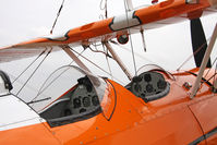 SE-BOG @ X5FB - Stearman N2S-3 Kaydet on a refuelling stop at Fishburn Airfield, July 2011. - by Malcolm Clarke