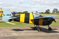 G-AWJE @ EGBR - Slingsby T.66 Nipper 3 at Breighton Airfield's Summer Fly-In, August 2011. - by Malcolm Clarke