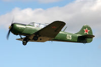 G-CEIB @ EGBR - Airfield resident Yakovlev Yak-18A at Breighton Airfield's Summer Fly-In, August 2011. - by Malcolm Clarke