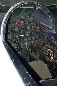 51-9032 @ WWD - Lockheed T-33 “Thunderbird” Cockpit at the Naval Air Station Wildwood Aviation Museum, Cape May County Airport, Wildwood, NJ - by scotch-canadian