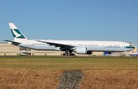 B-KPX @ KPAE - KPAE CPA3335 taxying from the Kilo 1 delivery position at the Future of Flight museum on Alpha to 34L for departure to VHHH/HKG this evening. - by Nick Dean