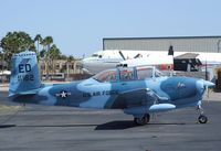 N18255 @ KFFZ - Beechcraft A45 (T-34 Mentor) outside the CAF Museum at Falcon Field, Mesa AZ - by Ingo Warnecke