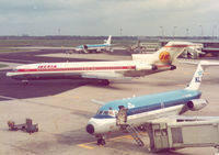 EC-CBH @ AMS - Iberia.In front: KLM DC-9-15 , PH-DNB and in the background KLM , DC-8-55F , PH-DCU - by Henk Geerlings
