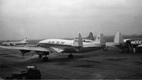 4X-AKA @ EBBR - MELSBROEK.Late 1950's.Built as C-69 43-10313 model 049refurbished as a L-149 for EL AL. - by Robert Roggeman