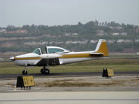 N765EK @ CMA - 1947 North American NAVION, Continental E225, many mods, taxi - by Doug Robertson