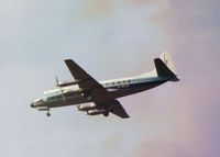 G-AZLS @ LHR - Viscount 813 of British Midland Airways on lease to Cyprus Airways on final approach to Heathrow in September 1975. - by Peter Nicholson