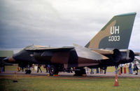 68-0003 @ EGWZ - F-111E of 55th Tactical Fighter Squadron/20th Tactical Fighter Wing on display at the 1975 RAF Alconbury Airshow. - by Peter Nicholson