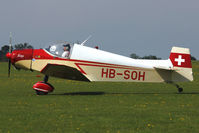 HB-SOH @ EGBK - 1958 Flugzeugbau W. Uetz JODEL D11 (UETZ), c/n: 489 at 2011 LAA Rally - by Terry Fletcher