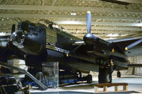R5868 @ HENDON - Avro Lancaster I S-Sugar of 467 Squadron of the Royal Air Force Museum Hendon as displayed in the Summer of 1976. - by Peter Nicholson