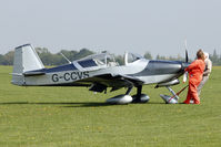 G-CCVS @ EGBK - 2004 Edgeworth J VANS RV-6A, c/n: PFA 181A-13413 with nose wheel damage on arriving at 2011 LAA Rally at Sywell - by Terry Fletcher