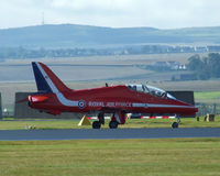 XX177 @ EGPH - red arrows Hawk arrives at Leuchars airshow 2010 - by Mike stanners