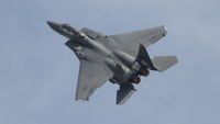 91-0315 @ EGSU - F-15E Strike Eagle at The Duxford Air Show, September 2011. Display flying at its very best. - by Eric.Fishwick