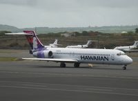 N481HA @ PHOG - Hawaiian Airlines Boeing 717-200. - by Kreg Anderson
