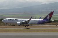 N587HA @ PHOG - Hawaiian Airlines Boeing 767-33A - by Kreg Anderson