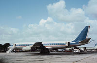 N905CL @ KFLL - Another view of this DC-8-31 as seen at Fort Lauderdale in November 1979. - by Peter Nicholson
