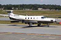 N743AE @ PDK - N223EA LLC 2006 Pilatus PC-12/47 N743AE taxiing to RWY 2R for departure to Thomasville Regional Airport (KTVI). - by Dean Heald