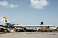 N431MA @ MIA - Boeing 707-321 of Southeast Air as seen at Miami in November 1979. - by Peter Nicholson
