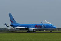 PH-TFF @ EHAM - Just after landing on the Polderbaan at Schiphol. Since 2011-08-19 flying for TUI Airlines. - by Jan Bekker